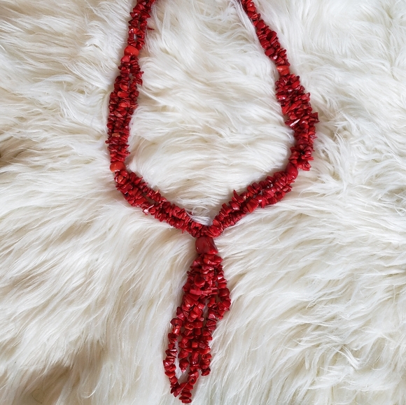 Coral Vintage Necklace - Picture 1 of 7
